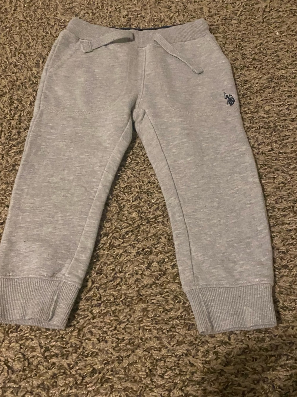 U.S. Polo Assn. Light Gray Knit Jogger Pants
